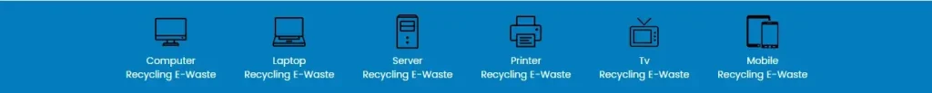 E-waste and office IT hardware recycling categories
